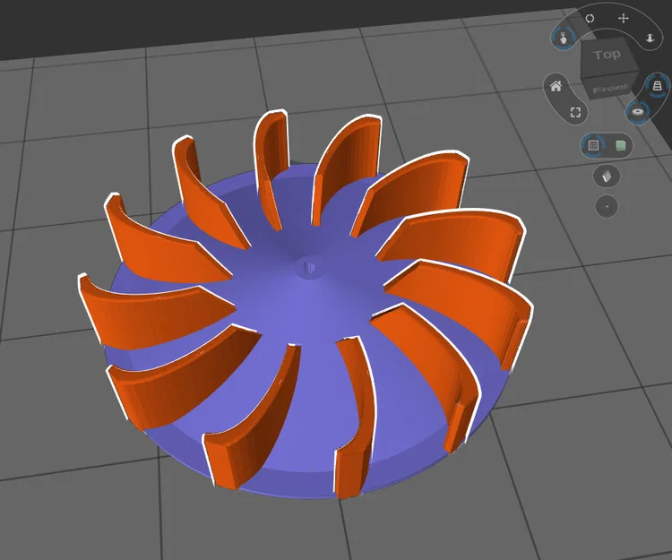 Cánh quạt (Impeller) nâng cấp cho quạt hút thông gió phòng tắm - Image 2
