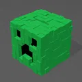 Đầu Creeper Minecraft – hộp tiết kiệm (money box) - Thumbnail 1
