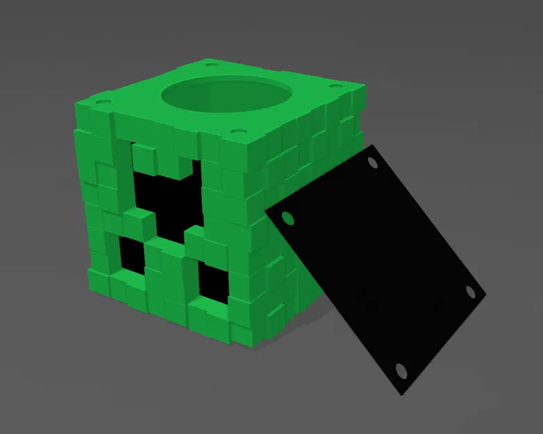 Đầu Creeper Minecraft – hộp tiết kiệm (money box) - Image 2