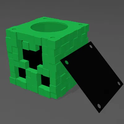 Đầu Creeper Minecraft – hộp tiết kiệm (money box)