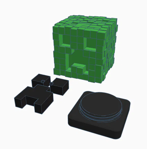 Heo Đất Creeper Minecraft 3D - Image 1