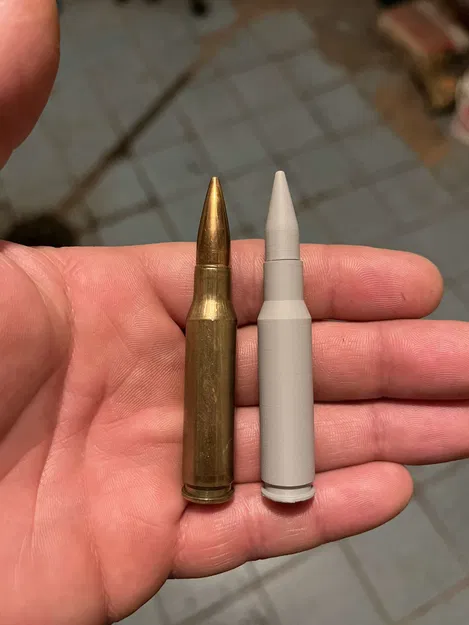 Đạn .308 (bullet cartridges ammo) - Mô hình in 3D - Image 2