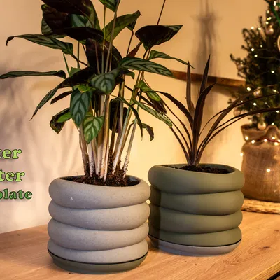 Chậu cây Floater kèm dĩa