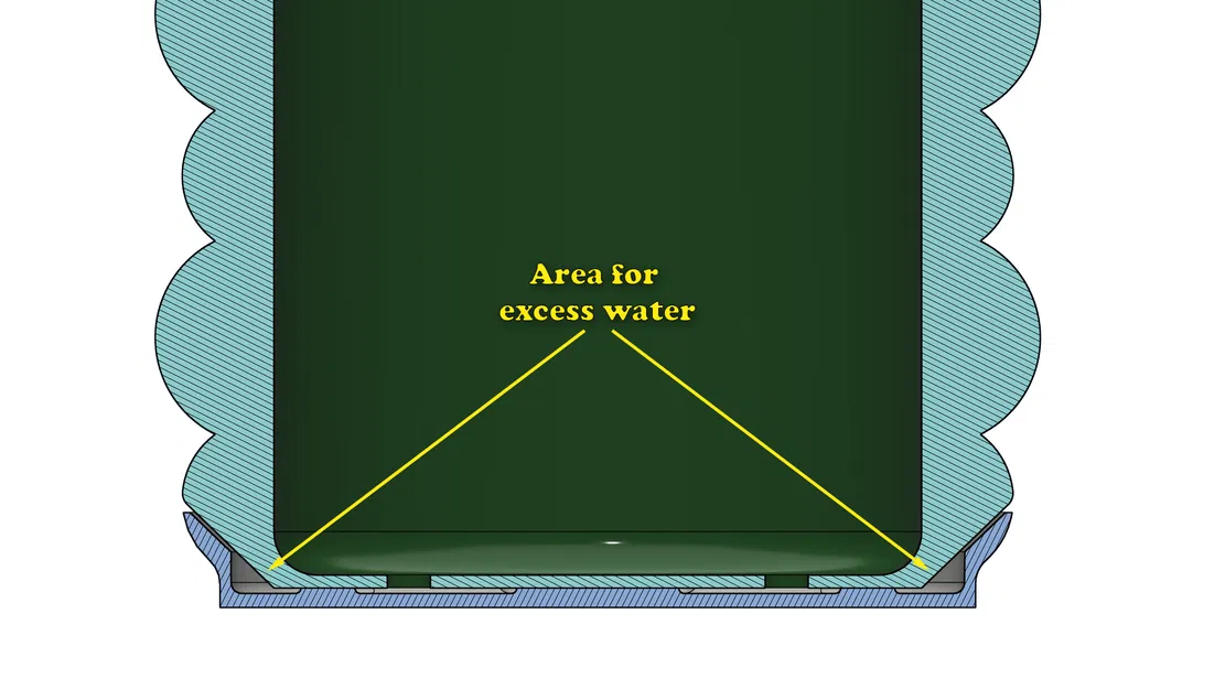 Chậu cây Floater kèm dĩa - Image 5