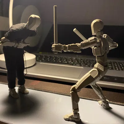 Gậy Escrima 3D Cho Mô Hình Dummy 13