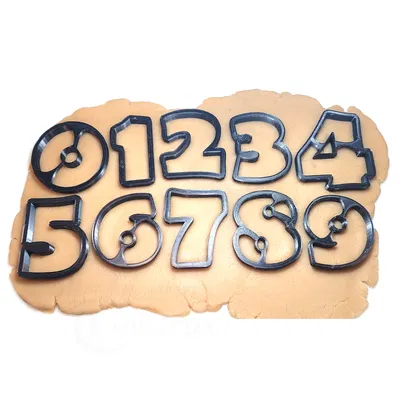 Bộ Khuôn Cắt Bánh Quy Hình Số Lớn 0-9