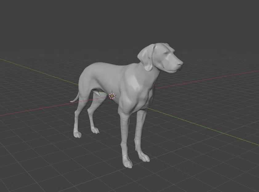 Chó Vizsla (AI generated từ Meshy) - Image 1