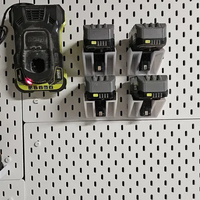 Kệ 3D In Pin Ryobi 18V Cho Bảng Pegboard Ikea Skadis