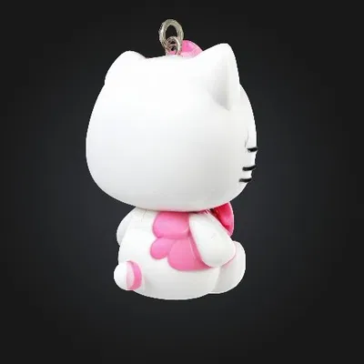 Móc Khóa Hello Kitty 3D Dễ Thương