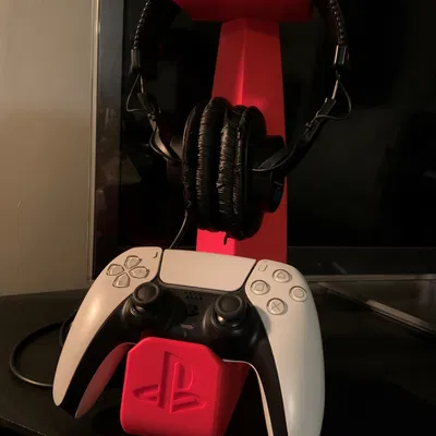 Giá đỡ PS5 cho 1 tay cầm và tai nghe