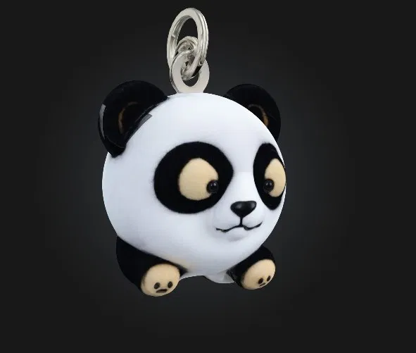 Móc Khóa Gấu Panda 3D Dễ Thương - Image 2