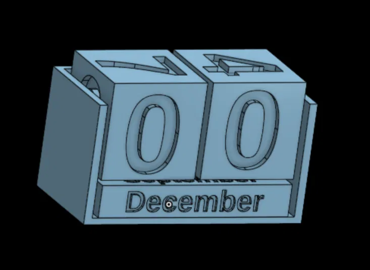 Lịch Số Khối 3D Độc Đáo - Trang Trí Bàn Làm Việc - Image 1