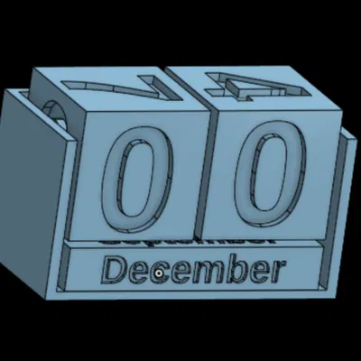 Lịch Số Khối 3D Độc Đáo - Trang Trí Bàn Làm Việc