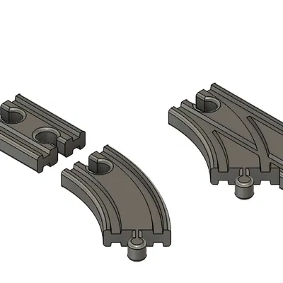 Phụ Kiện Nối Ray Brio In 3D - Mở Rộng Thế Giới Tàu Hỏa Cho Bé