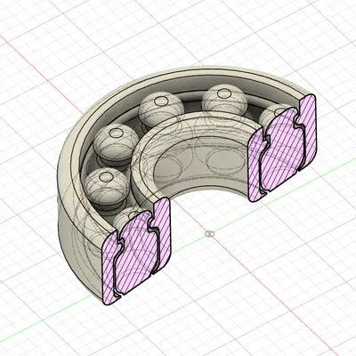 Vòng bi in một lần (chuẩn 608) – Printable bearing at a time