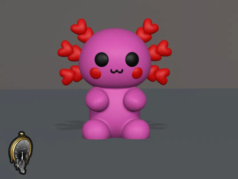 Figure Axolotl Em Bé Kawaii (In Theo Từng Phần) - Image 1