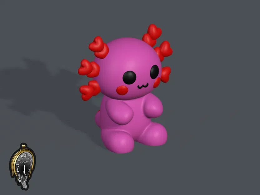 Figure Axolotl Em Bé Kawaii (In Theo Từng Phần) - Image 3