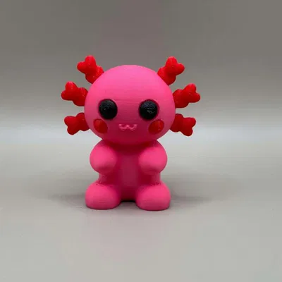 Figure Axolotl Em Bé Kawaii (In Theo Từng Phần)
