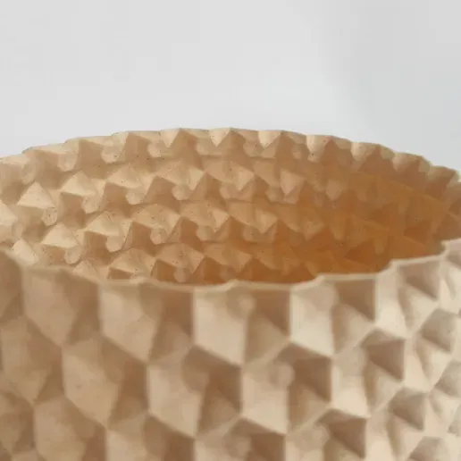 Chậu Cây 3D Họa Tiết Tổ Ong Phong Cách Origami - Image 3