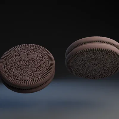 Mô Hình Bánh Oreo 3D Sắc Nét - File In 3D STL