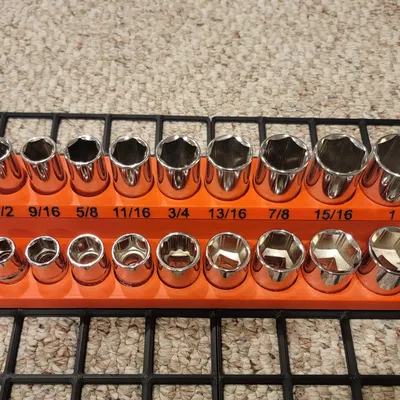 Khay giữ đầu tuýp tối ưu diện tích - Gridfinity