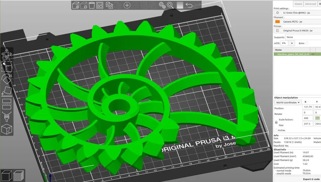Tượng điêu khắc bánh răng Nautilus (Nautilus gears sculpture) - Image 3
