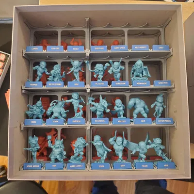 Insert hộp mini Marvel United (Season 1 & 2) – Marvel United Miniatures Box Insert