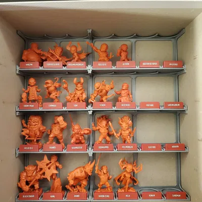 Insert hộp mini Marvel United (Season 1 & 2) – Marvel United Miniatures Box Insert