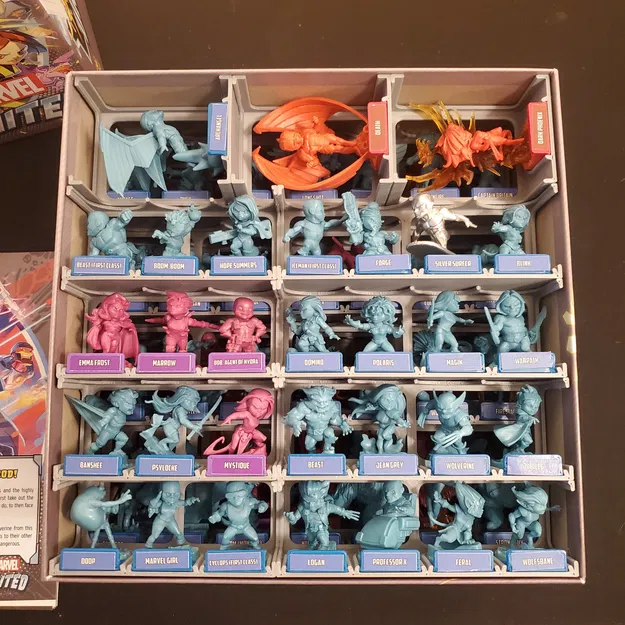 Insert hộp mini Marvel United (Season 1 & 2) – Marvel United Miniatures Box Insert - Image 8