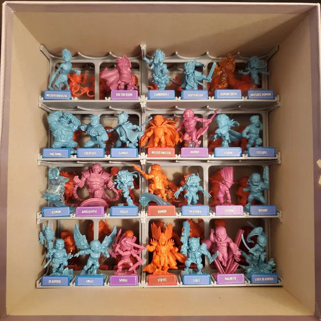 Insert hộp mini Marvel United (Season 1 & 2) – Marvel United Miniatures Box Insert - Image 9