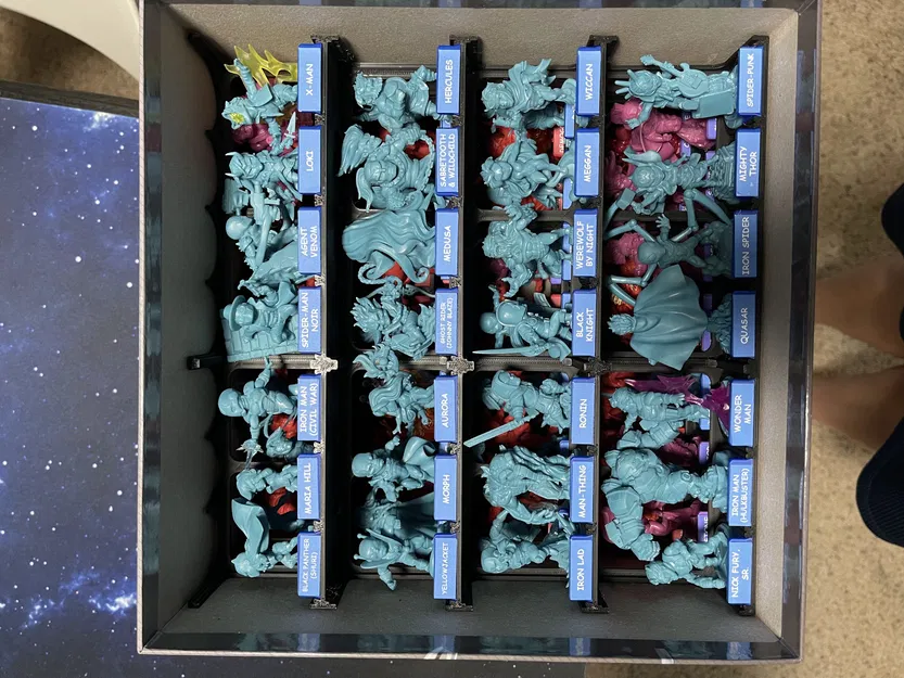 Khay/Insert hộp mini Marvel United (Season 3) cho Kickstarter extras - Image 5