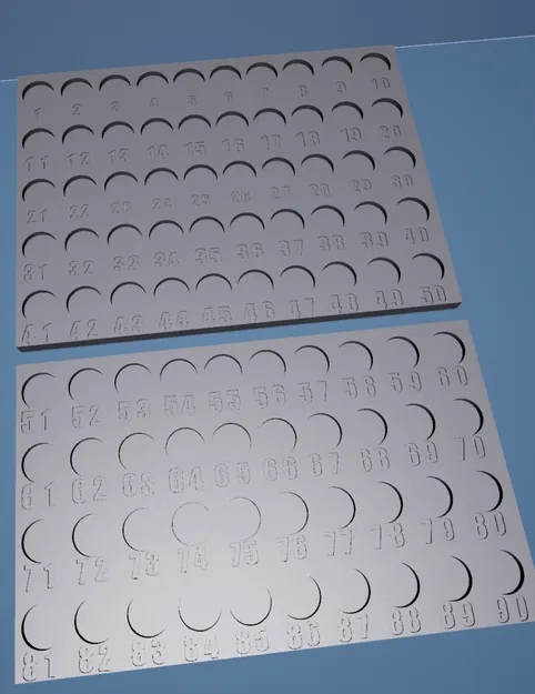 Bộ Quân Cờ Bingo / Tombola Số 1-90 In 3D - Image 2