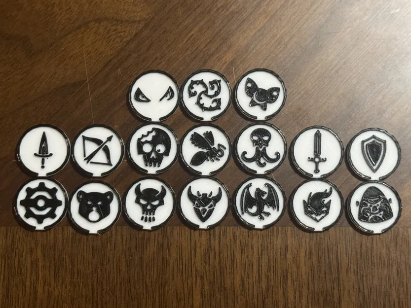 Token đơn giản cho D&D / Draw Steel / ttRPGs (đánh số 1-10) - Image 1