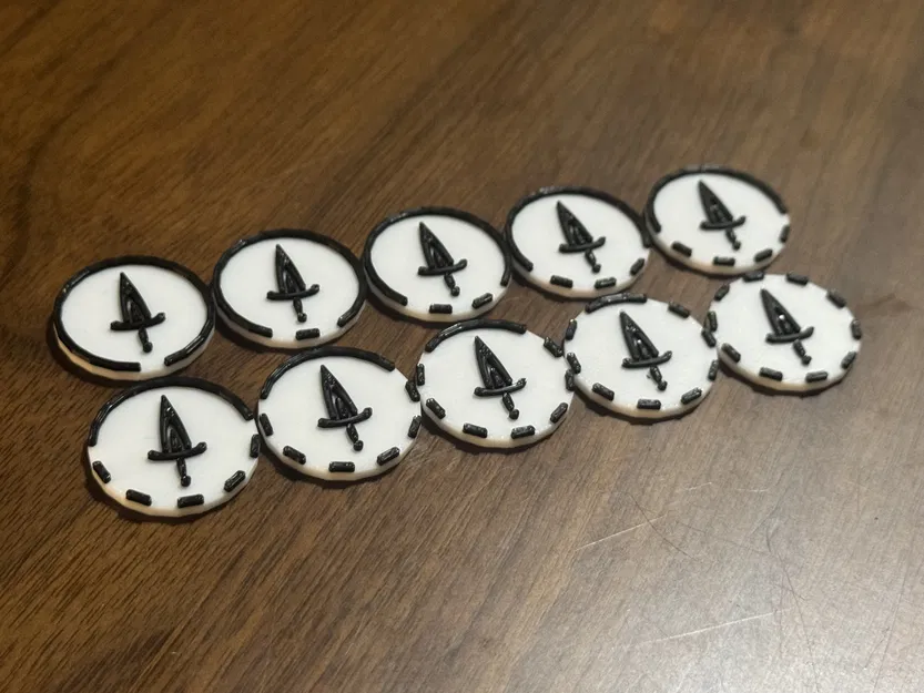 Token đơn giản cho D&D / Draw Steel / ttRPGs (đánh số 1-10) - Image 2