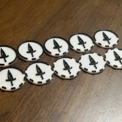 Token đơn giản cho D&D / Draw Steel / ttRPGs (đánh số 1-10)