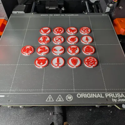 Token đơn giản cho D&D / Draw Steel / ttRPGs (đánh số 1-10)