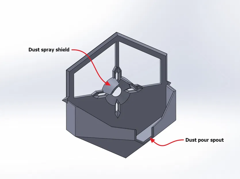 #0052 Bộ hứng bụi khoan tường kèm miệng rót [Đã thêm bản nông hơn] - Image 5