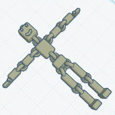 Mô Hình 3D Búp Bê Ragdoll Mặt Cười Ngộ Nghĩnh