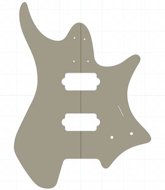 Template thân đàn Strandberg Boden (Strandberg Boden Body Template) - Image 1