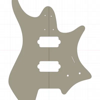 Template thân đàn Strandberg Boden (Strandberg Boden Body Template)