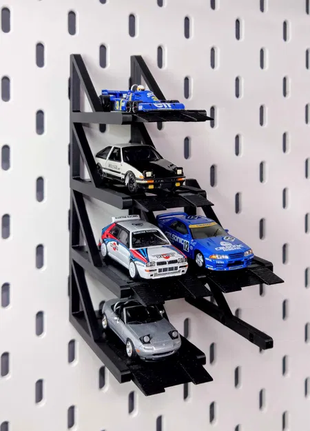 Garage xe diecast 1/64 gắn Ikea Skadis - Image 1