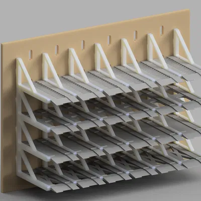 Garage xe diecast 1/64 gắn Ikea Skadis