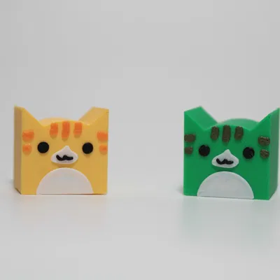 Biểu tượng mèo Geometry Dash (Geometry Dash Cat Icon) bản mini 3D