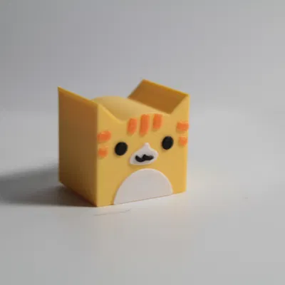 Biểu tượng mèo Geometry Dash (Geometry Dash Cat Icon) bản mini 3D