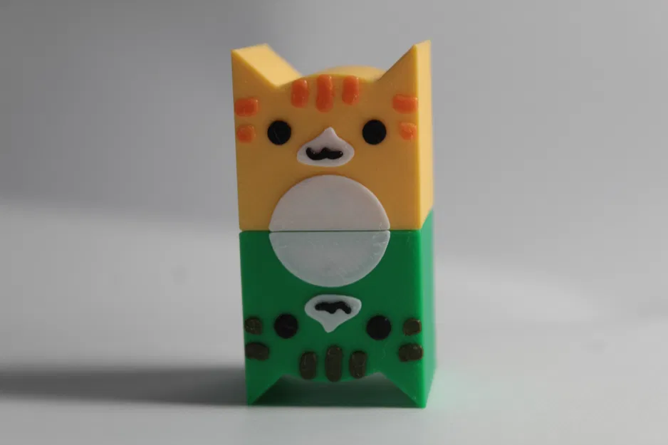 Biểu tượng mèo Geometry Dash (Geometry Dash Cat Icon) bản mini 3D - Image 4