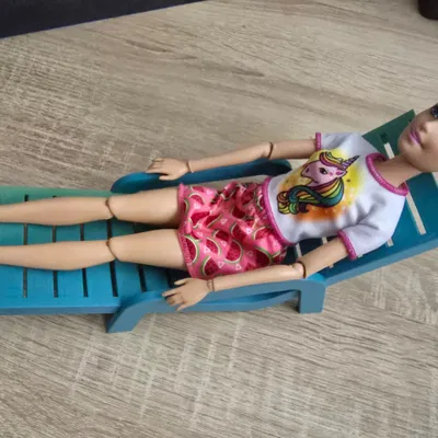Ghế nằm hồ bơi Barbie tỉ lệ 1/6 (Poolchair Barbie 1/6 Scale)