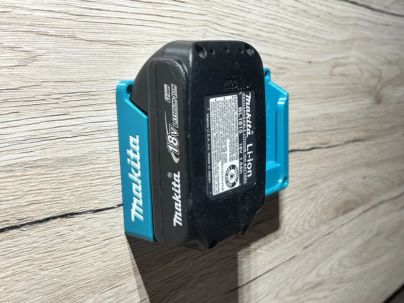 Ngàm treo tường đôi pin Makita (Duo Makita battery wall mount) - Image 1