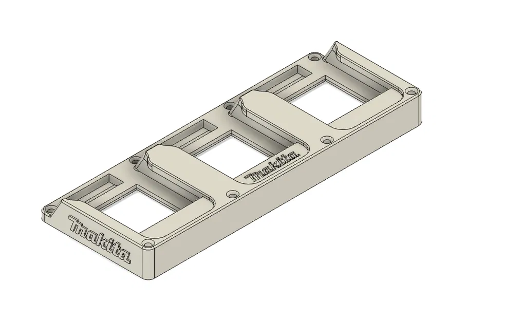 Giá treo tường pin Makita (3 pin) kèm logo Makita - Image 3