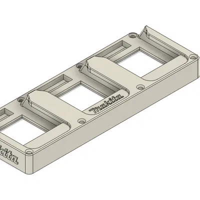 Giá treo tường pin Makita (3 pin) kèm logo Makita