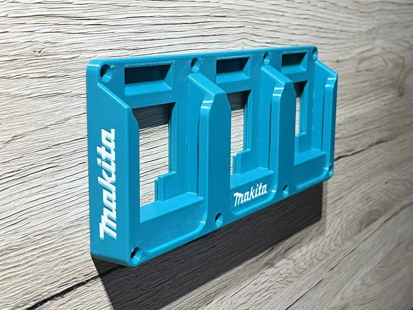Giá treo tường pin Makita (3 pin) kèm logo Makita - Image 4